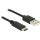 Delock USB-C -> USB-A 2.0 M/M adatkábel 0.5m fekete
