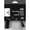 Gembird Mini DisplayPort 1.2 -> HDMI M/F adapter 0.2m fekete