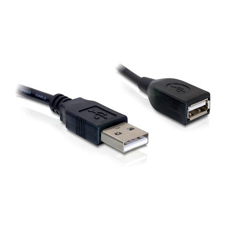 Delock USB-A 2.0 - USB-A 2.0 M/F adatkábel 0.15m
