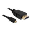 Delock HDMI 1.4 -> HDMI micro D M/M video jelkábel 1m