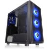 Thermaltake Versa J23 TG RGB táp nélküli ablakos Mid Tower számítógépház fekete