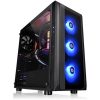 Thermaltake Versa J23 TG RGB táp nélküli ablakos Mid Tower számítógépház fekete