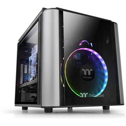 Thermaltake Level 20 VT táp nélküli ablakos MT Mini Tower számítógépház fekete