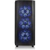 Thermaltake Versa J24 Tempered Glass RGB Edition táp nélküli ablakos Mid Tower számítógépház fekete