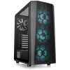 Thermaltake Versa J24 Tempered Glass RGB Edition táp nélküli ablakos Mid Tower számítógépház fekete