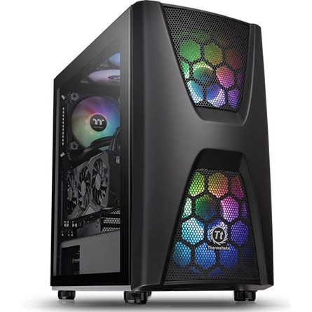 Thermaltake Commander C34 TG ARGB táp nélküli ablakos Mid Tower számítógépház fekete