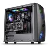 Thermaltake Commander C34 TG ARGB táp nélküli ablakos Mid Tower számítógépház fekete