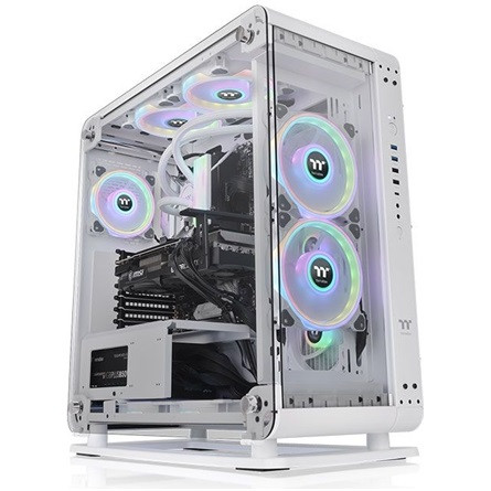 Thermaltake Core P6 TG Snow táp nélküli ablakos MT Mini Tower számítógépház fehér