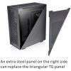 Thermaltake Divider 500 TG Air táp nélküli ablakos Mid Tower számítógépház fekete