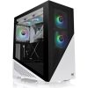 Thermaltake Divider 370 TG Snow ARGB táp nélküli ablakos Mid Tower számítógépház fehér-fekete