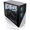 Thermaltake Divider 370 TG Snow ARGB táp nélküli ablakos Mid Tower számítógépház fehér-fekete