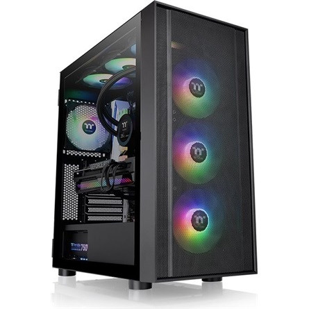 Thermaltake H570 TG ARGB táp nélküli ablakos Mid Tower számítógépház fekete