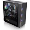 Thermaltake H570 TG ARGB táp nélküli ablakos Mid Tower számítógépház fekete