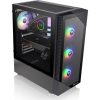 Thermaltake View 200 TG ARGB táp nélküli ablakos Mid Tower számítógépház fekete