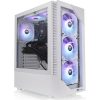 Thermaltake View 200 TG ARGB Snow táp nélküli ablakos Mid Tower számítógépház fehér