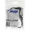 Akyga AK-AD-13 4-portos USB2.0 hub fekete