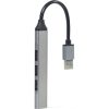 Gembird UHB-U3P1U2P3-02 4-portos USB3.0 USB2.0 hub ezüst