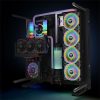 Thermaltake Riing Quad 14 RGB Radiator Fan TT Premium Edition 3 Fan Pack radiátor hűtő fehér