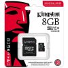 Kingston 8GB Industrial UHS-1 Class10 U3 V30 A1 vízálló microSDHC memóriakártya