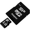 Silicon Power 16GB (+adapter) Class10 vízálló ütésálló microSDHC memóriakártya BOX fekete