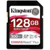 Kingston 128GB Canvas React Plus UHS-II U3 V90 SDXC memóriakártya