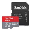 Sandisk 32GB Ultra Android UHS-1 Class10 A1 microSDHC memóriakártya piros-szürke