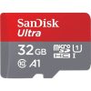 Sandisk 32GB Ultra Android UHS-1 Class10 A1 microSDHC memóriakártya piros-szürke