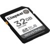 Kingston 32GB Industrial -40C to 85C UHS-1 Class10 U3 V30 A1 SDXC memóriakártya