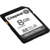 Kingston 8GB Industrial -40C to 85C UHS-1 Class10 U3 V30 A1 SDHC memóriakártya