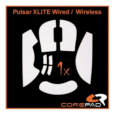 Corepad Mouse Rubber Sticker #721 - Pulsar Xlite Wired/ Wireless gaming Soft Grips fehér