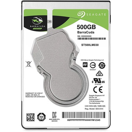 Seagate BarraCuda 500GB 5400rpm 128MB SATA3 2,5" HDD