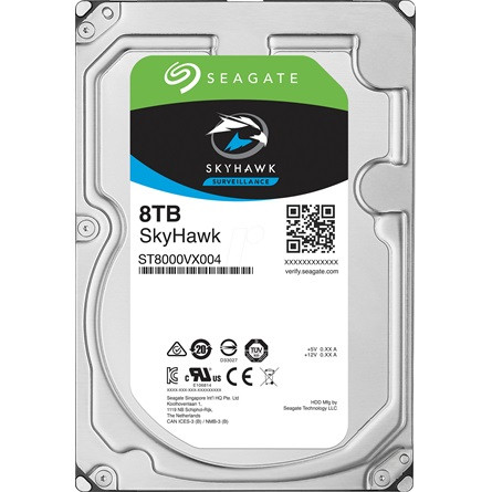 Seagate SkyHawk Surveillance 8TB 7200rpm 256MB SATA3 3,5" HDD