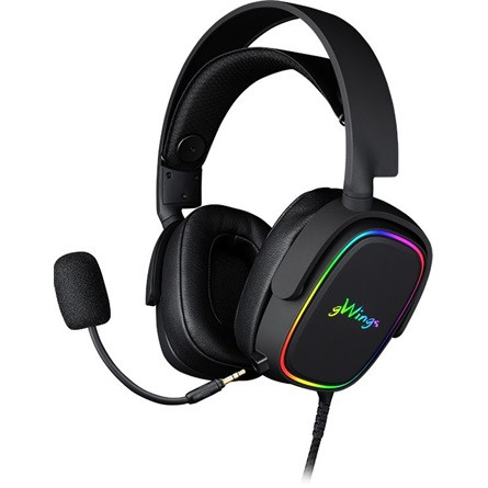 gWings GW-9100HS gaming fejhallgató headset fekete