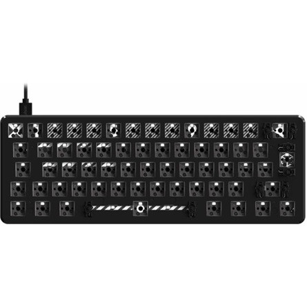 Pulsar PCMK HOTSWAP TKL 60% ISO USB gaming mechanikus billentyűzet barebone fekete