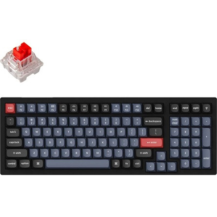 Keychron K4 Pro RGB Bluetooth / USB angol gaming Hot-swap Gateron G Pro Red mechanikus billentyűzet