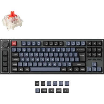 Keychron Lemokey L3 vezeték nélküli angol Gateron Jupiter Red mechanikus billentyűzet fekete