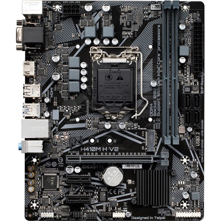 Gigabyte H410M H V2 desktop alaplap microATX (csak LGA1200-G10 támogatás)