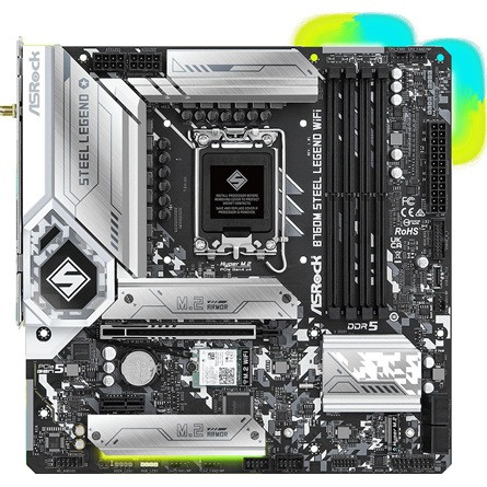 Asrock B760M STEEL LEGEND WIFI desktop alaplap microATX