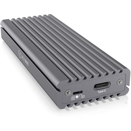 Raidsonic ICY BOX IB-1817M-C31 M.2 NGFF USB3.1 C Gen 2 külső ház szürke NVME