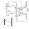 Harmantrade ML-P17M 23"-55" TV fali tartó fekete