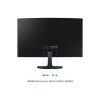 Samsung Essential S36GD 24" ívelt VA LED monitor fekete 100Hz