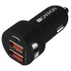 Canyon CNE-CCA04B univerzális autós töltő adapter fekete