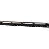 Gembird 24 portos Cat.6 1U 19" RJ45 Patch Panel