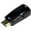 Gembird HDMI 1.4 -> VGA Jack 3,5mm M/F adapter fekete +audio