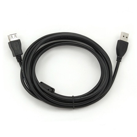 Gembird USB-A 2.0 - USB-A 2.0 M/F adatkábel 3m fekete premium