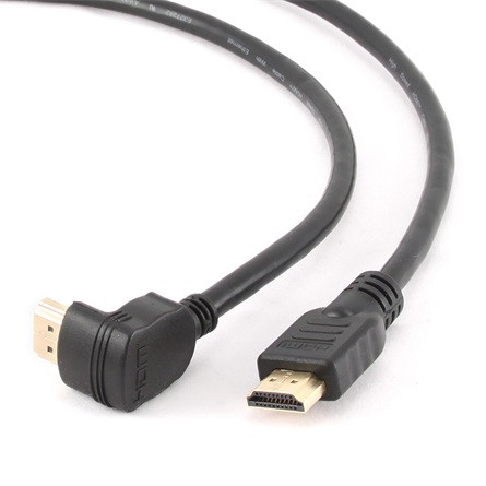 Gembird HDMI - HDMI M/M video kábel 4.5m fekete egyenes/90°