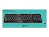 LOGI K360 cordl. Keyboard black USB(US)