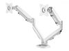 FELLOWES EPPA DUAL MONITOR ARM - WHITE