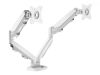 FELLOWES EPPA DUAL MONITOR ARM - WHITE