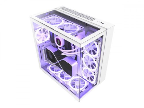 NZXT PC case H9 Elite window white